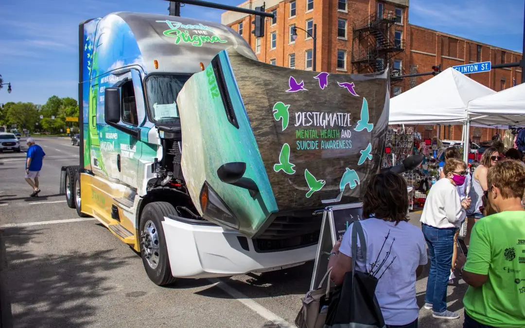 Thomas E. Keller Trucking Unveils Mental Health and Suicide Awareness Truck