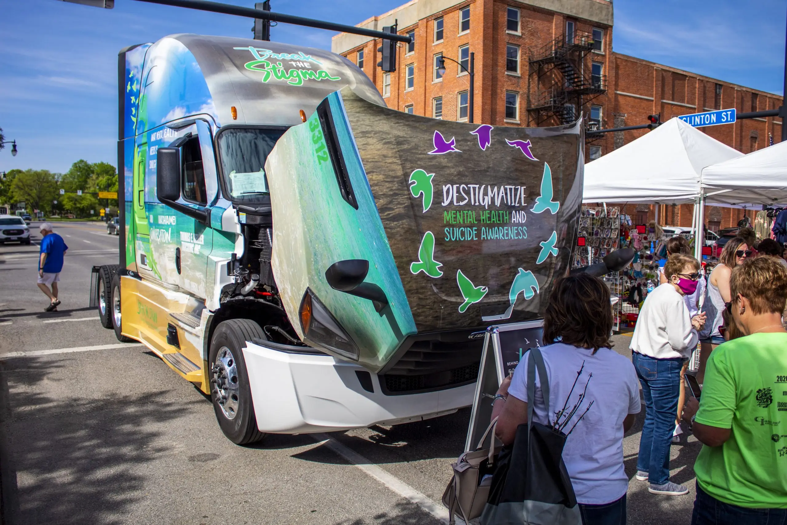 Thomas E. Keller Trucking Unveils Mental Health and Suicide Awareness Truck