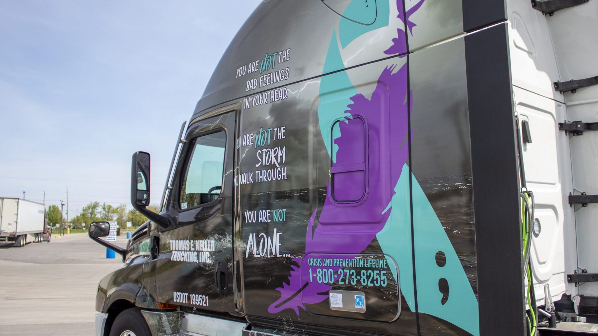 Keller Trucking Mental Health and Suicide Awareness Truck